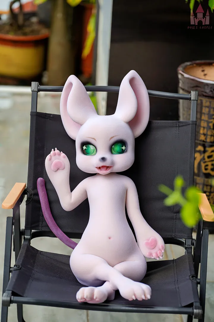 80cm (2ft7) Furry All-In-One Silicone Sex Doll Cheese Mouse with Fur